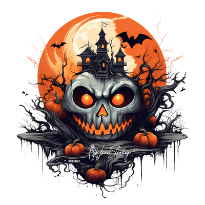 *Halloween Haunted Castle* - Canvas Print