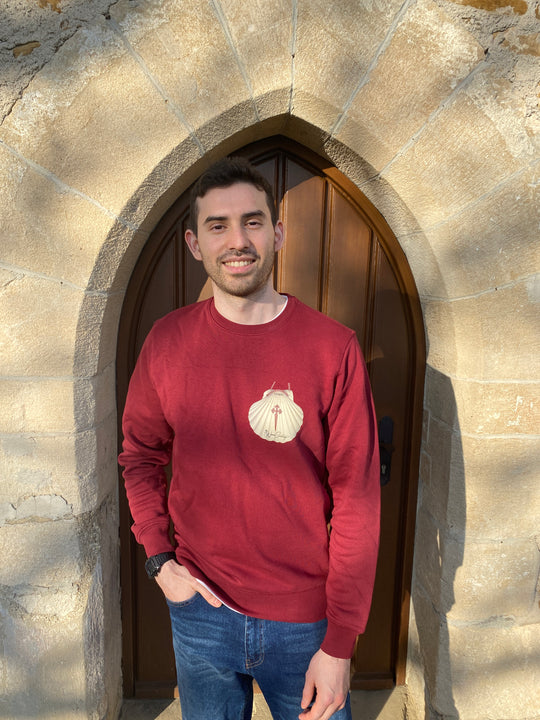 Pilgermuschel – Herren Sweatshirt aus Bio-Baumwolle