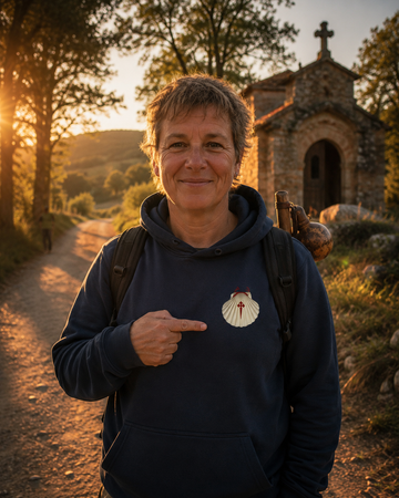 Pilgermuschel ⨝ Der Camino Hoodie