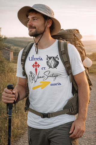 Design Vamos-Santiago – Herren T-Shirt aus Bio-Baumwolle