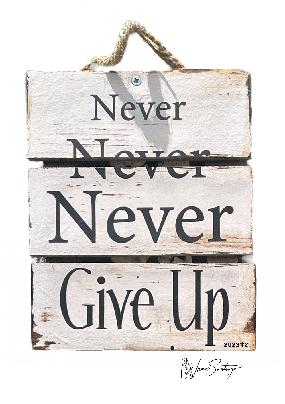 *Never give up* - canvas print