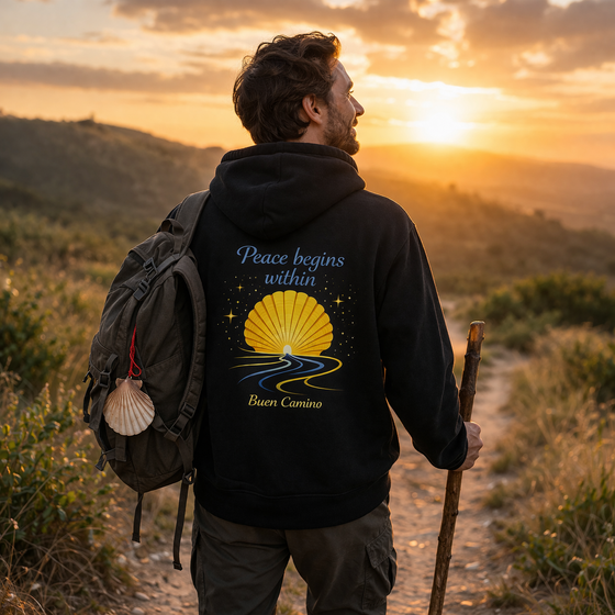 Peace begins within ⨝ Der Camino Hoodie
