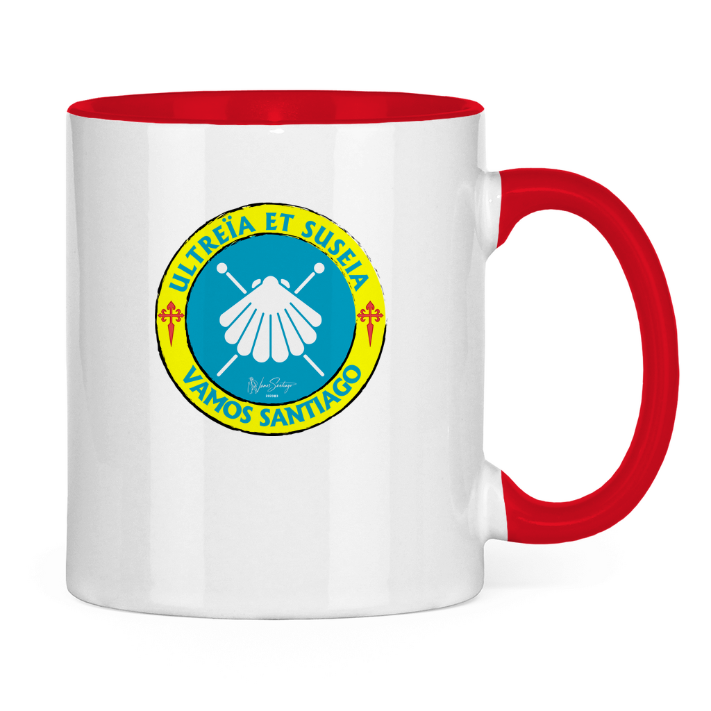 Ultreia et Suseia 2-farbiger Kaffeebecher rot