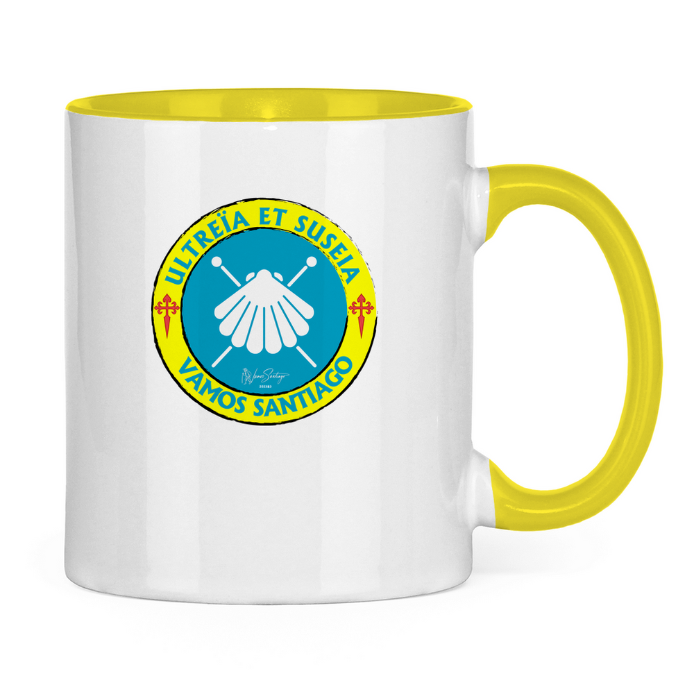 Ultreia et Suseia 2-farbiger Kaffeebecher gelb