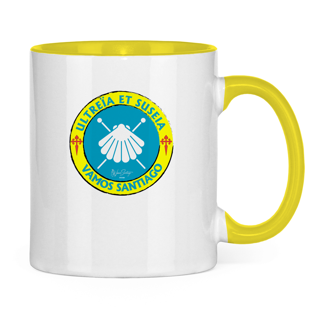 Ultreia et Suseia 2-farbiger Kaffeebecher gelb