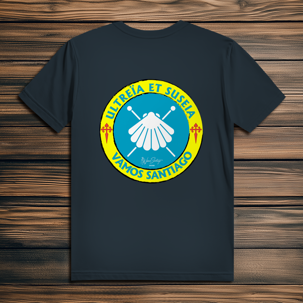 Ultreia et Suseia Herren T-Shirt aus Bio-Baumwolle schwarz