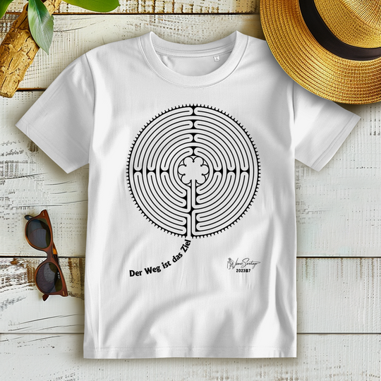 Der Weg ist das Ziel – Damen T-Shirt aus Bio-Baumwolle