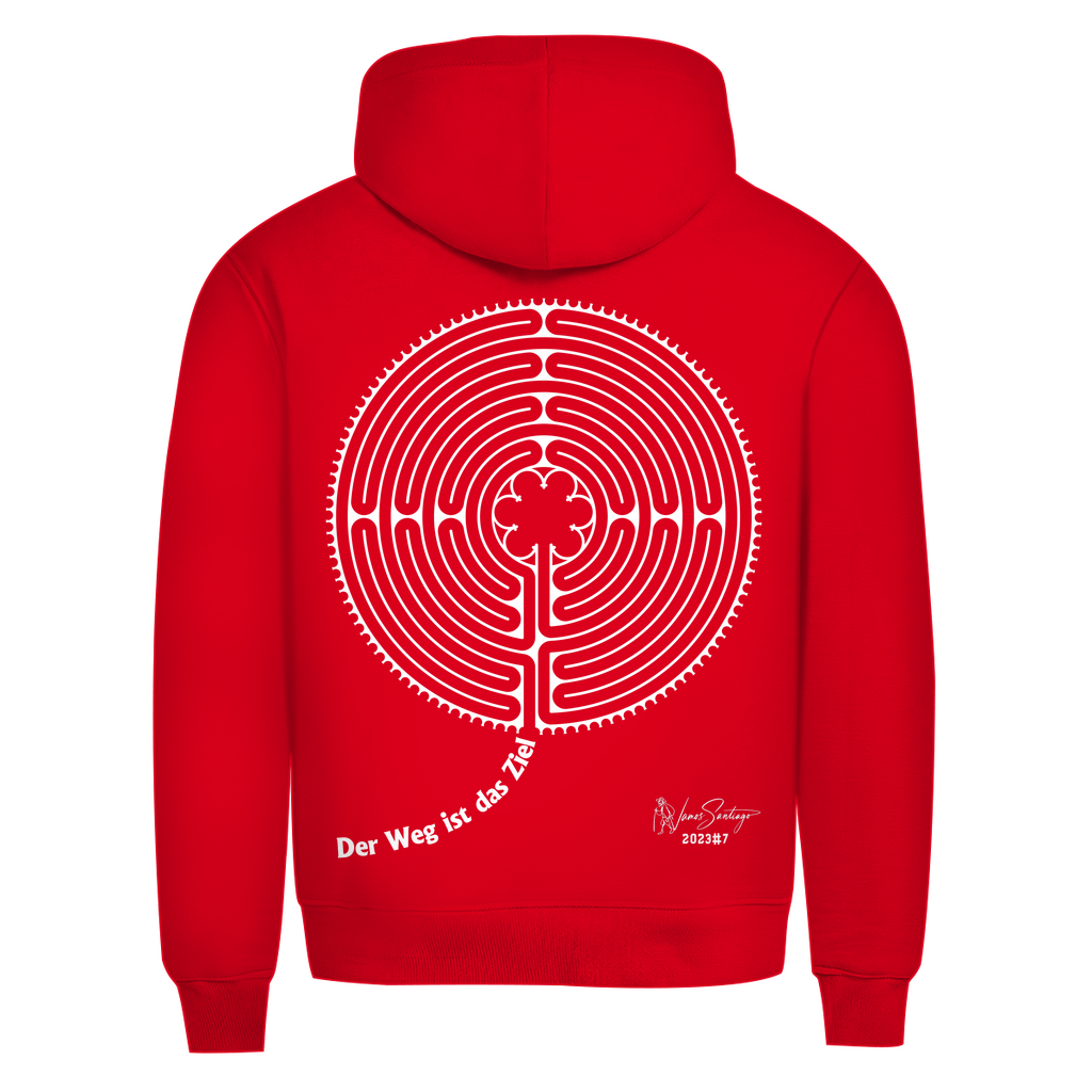 Der Weg ist das Ziel – Herren Hoodie aus Bio-Baumwolle