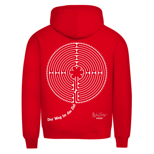 Der Weg ist das Ziel – Herren Hoodie aus Bio-Baumwolle