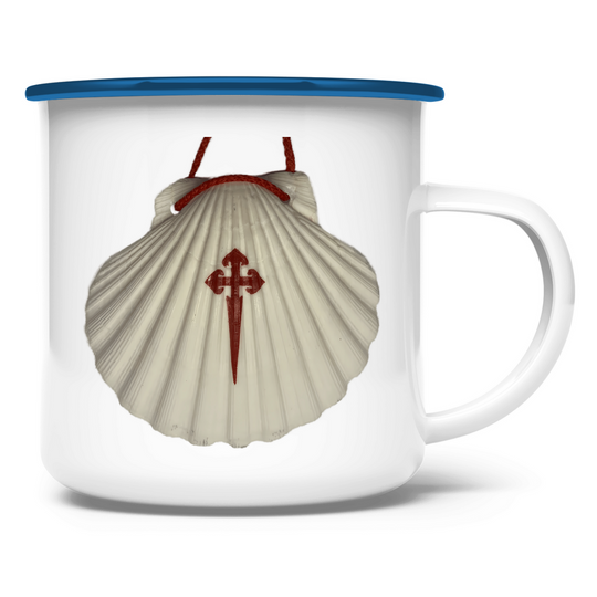 Pilgermuschel – Emaille Tasse
