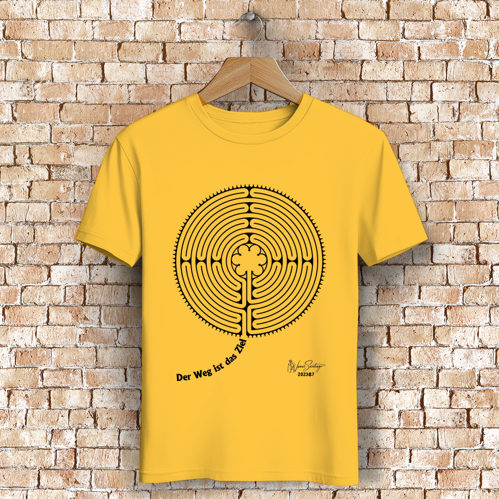 Der Weg ist das Ziel – Herren T-Shirt aus Bio-Baumwolle