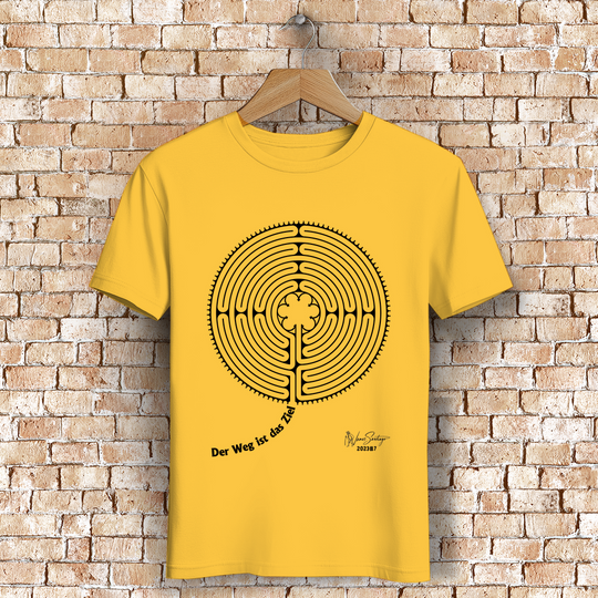 Der Weg ist das Ziel – Herren T-Shirt aus Bio-Baumwolle