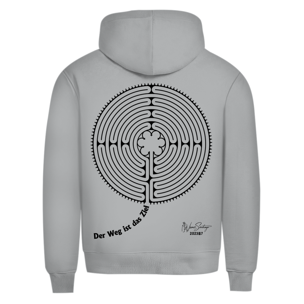 Der Weg ist das Ziel – Herren Hoodie aus Bio-Baumwolle