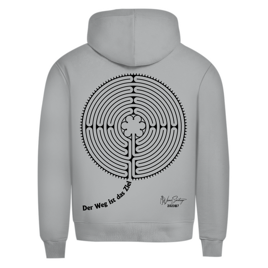 Der Weg ist das Ziel – Herren Hoodie aus Bio-Baumwolle