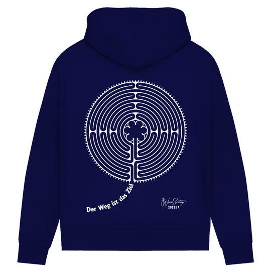 Der Weg ist das Ziel - Damen Hoodie aus Bio-Baumwolle