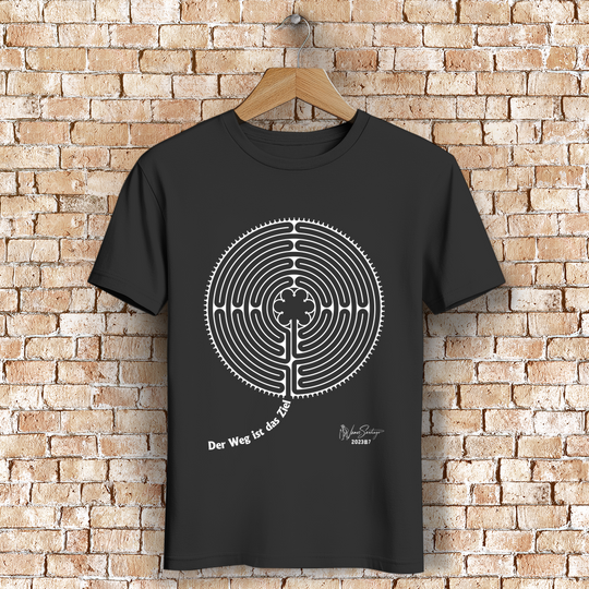 Der Weg ist das Ziel – Herren T-Shirt aus Bio-Baumwolle