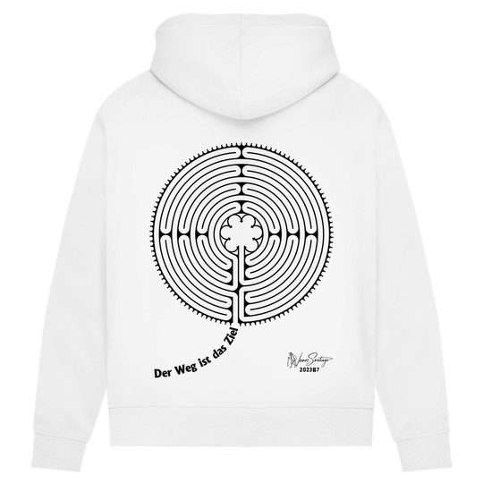 Der Weg ist das Ziel - Damen Hoodie aus Bio-Baumwolle