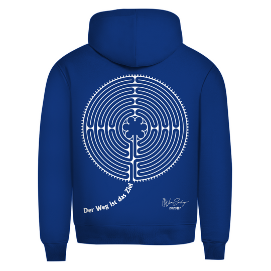 Der Weg ist das Ziel – Herren Hoodie aus Bio-Baumwolle