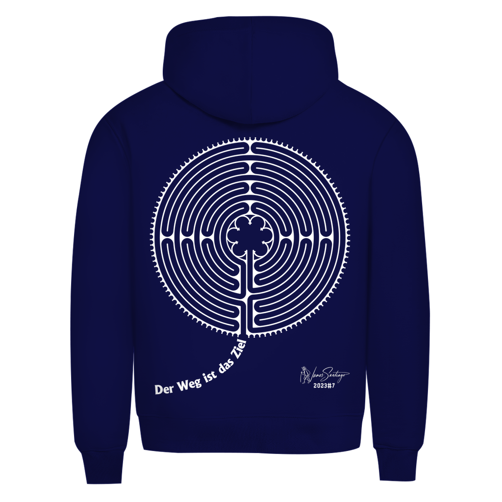 Der Weg ist das Ziel – Herren Hoodie aus Bio-Baumwolle