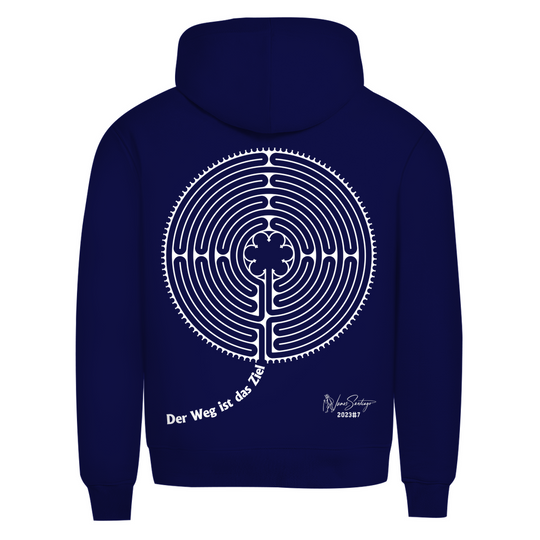 Der Weg ist das Ziel – Herren Hoodie aus Bio-Baumwolle