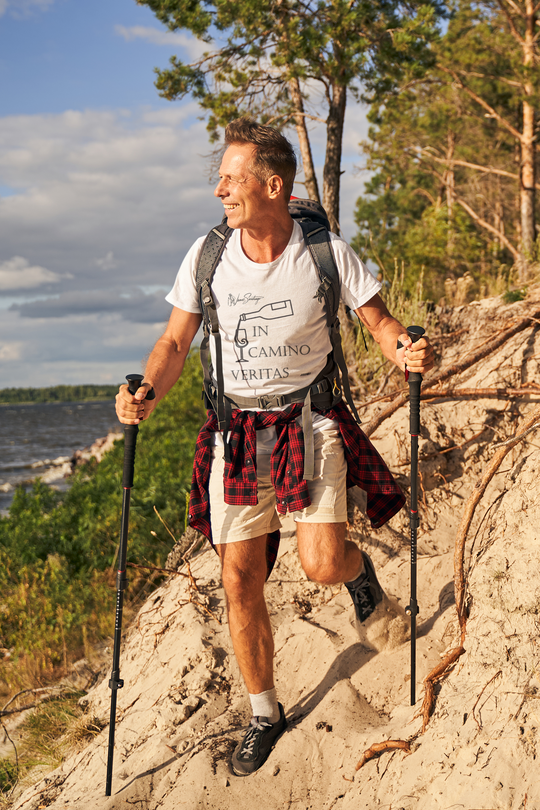 *In Camino Veritas* - Herren T-Shirt aus Biobaumwolle