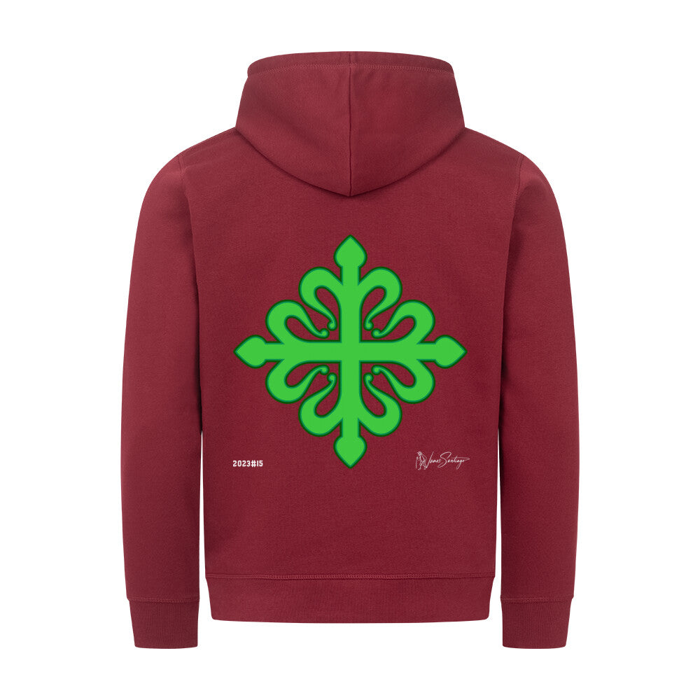 *Alcántara* - Unisex Hoodie aus Biobaumwolle rot