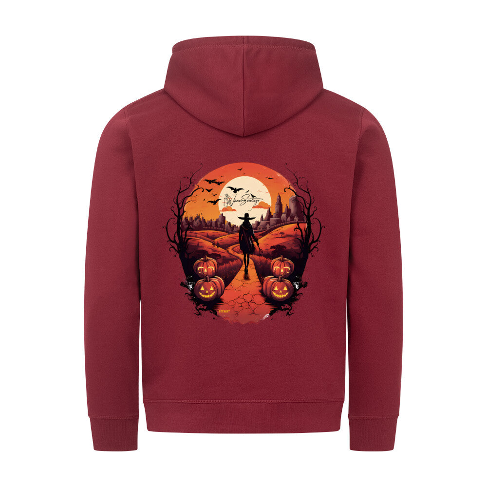 halloween_camino-hoodie-weinrot-rueckenansicht