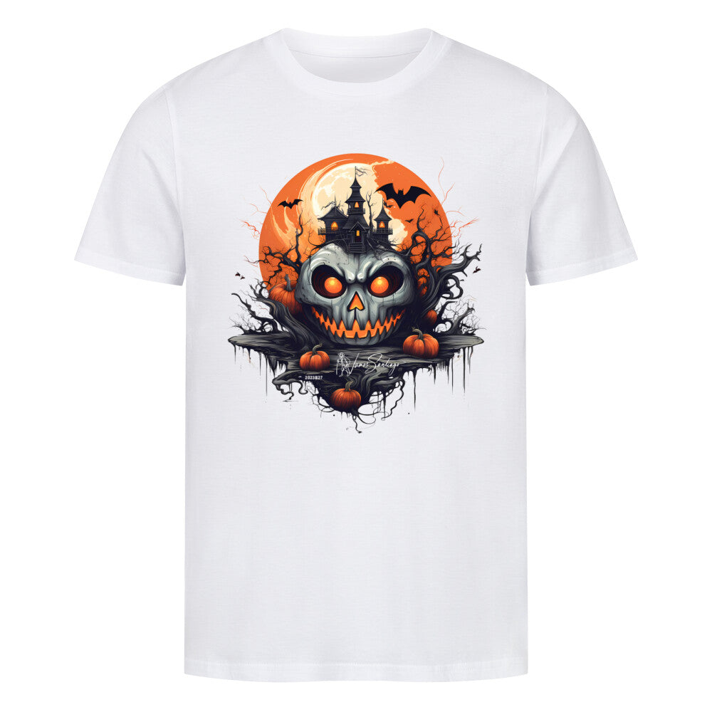 halloween_geisterschloss-herren-t-shirt-weiss