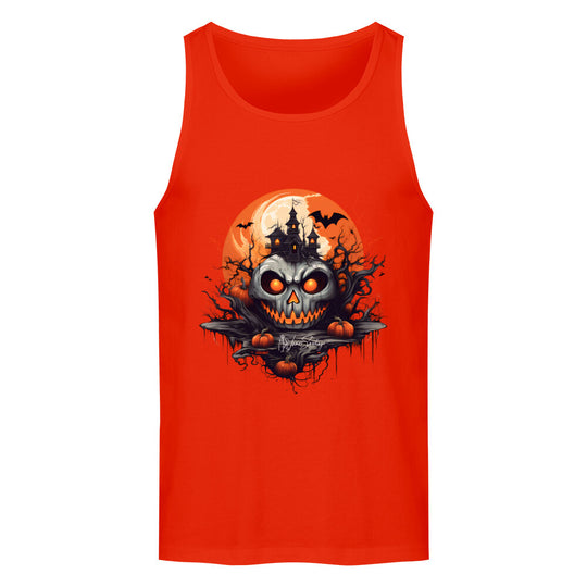 halloween_geisterschloss-herren-tanktop-feuerrot