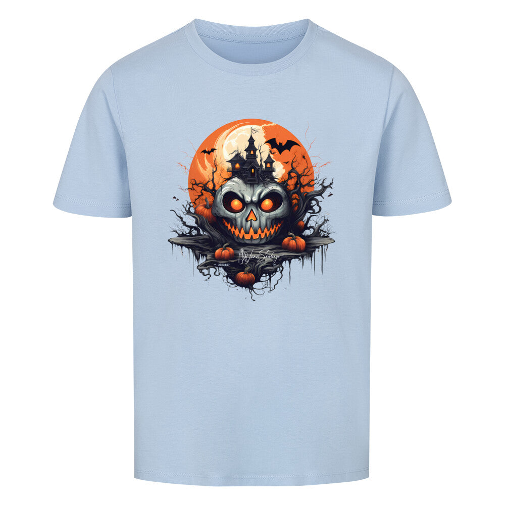 halloween_geisterschloss-kinder-t-shirt-hellblau