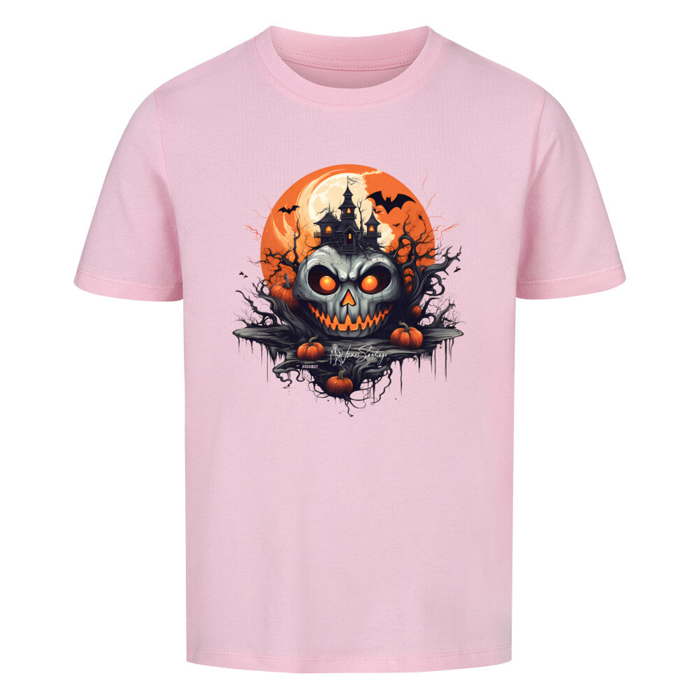 halloween_geisterschloss-kinder-t-shirt-pink